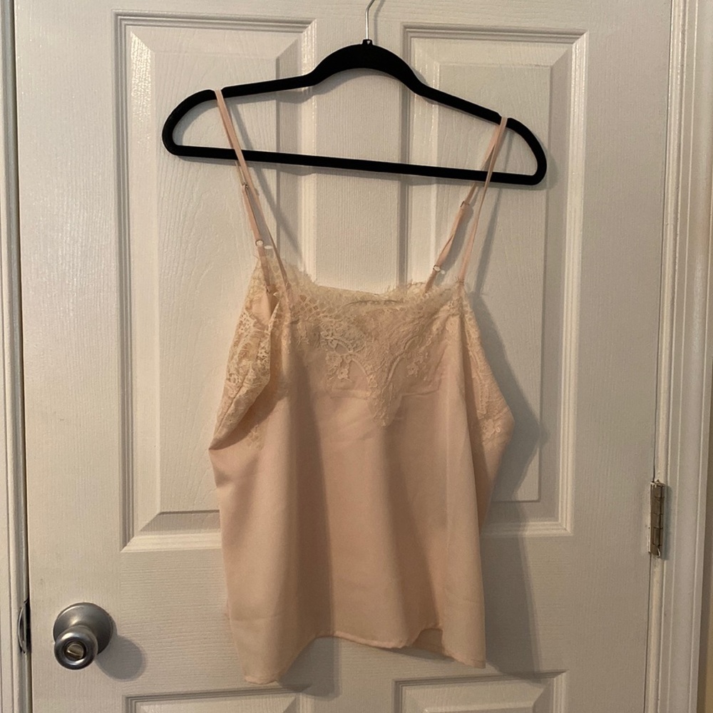 Cream lace tank top/cami